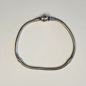 Authentic Pandora Barrel Bracelet - Sterling Silver, Used